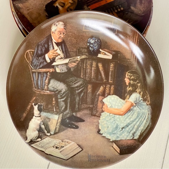 NORMAN ROCKWELL | "The Story Teller" Heritage Collection #8 - Picture 2 of 10